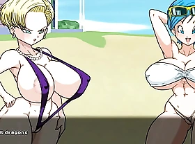 Super Slut Z Championship 2 [Dragon Ball Hentai game Parody] Ep.2 android 18 sex fight against her doppleganger
