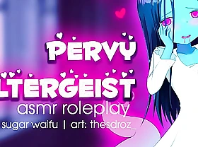 Pervy poltergeist delights you! (ASMR) handjob hentai cute anime girl sugarwaifu