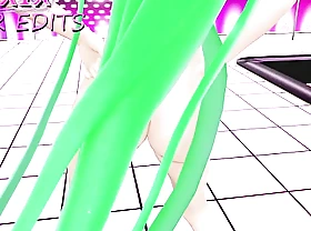 HENTAI KIYOHIME Destiny SERIES BERSERKER NUDE DANCE MMD 3D PONYTAIL LONG GREEN HAIR COLOR Hew down b kill SMIXIX