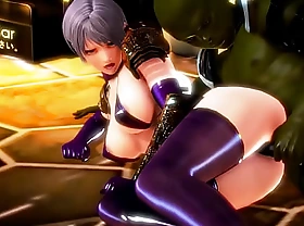 New Ivy Valentine cosplay has hookup with a ork dude in all directions hot manga animation