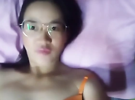 Asian chick alone at home get horny 310