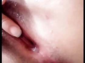 look at the semen they left in my vagina after fucking me doggie-style