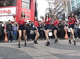 公众号【91报社】韩国EXID街头制服性感热舞