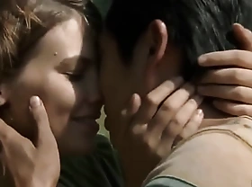 AMWF Lauren Cohan British Norwegian Woman Interracial Kiss With Yeon sang yeob South Korean Man in Shining Park Walking Zombie Season 2 Episode 7