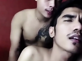 Thai Gay couple sweet be in love with