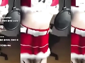 Korean Santa Girl Cosplay Fusspot clip