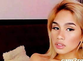 Cam2Rock -  Blond Asian Teen Showcases the brush Goods