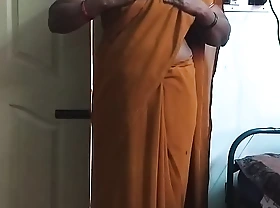 desi  indian horny tamil telugu kannada malayalam hindi supremo wife wearing saree vanitha showing big hooters gather up with shaved pussy press rock hard hooters press nip rubbing pussy masturbation