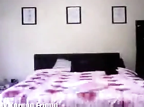 Black guy smallish his korean female mate close by his bedroom