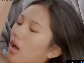 JOYMII - Horny Man Passionately Fucks His Hot Asian Girlfriend May Thai Until He Cums On Her Ass