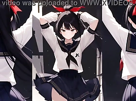 Korean Anime woman with JK AI