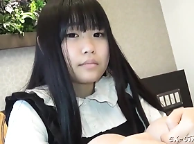 つぐみ19歳 - Young Japanese Schoolgirl Near Amateur Homemade Gonzo In the air 18 Years Old