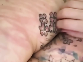 butt tattoo, asshole tattoo, slave, flameon femdom Cruel CBT Burn dick bdsm cigarette 13