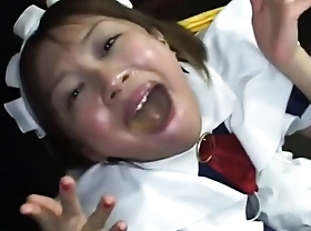 Adorable Japanese schoolgirls swallowing heavy rafts be proper of fresh semen