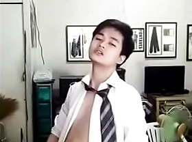 Cute Chinese Twink Strips Down coupled concerning Cums