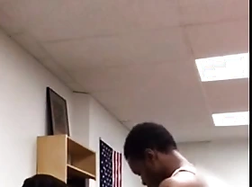 Asian teacher gives student blowjob approximately her classroom