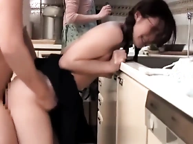 Daughter gets fucked on touching front be proper of rub-down the hairbrush parent 4