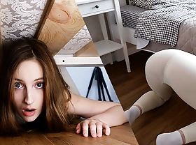I Fuck My Stepsister Stuck Under Get under one's Bed And Cum More than Her Ass - Anny As dull as ditch-water