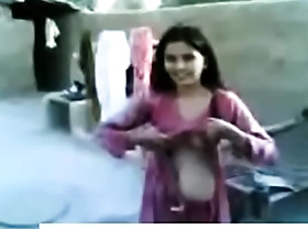 youthful indian chick in hammer away same manner bowels and bawdy cleft