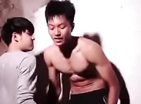 Asian hot boy gutpunch