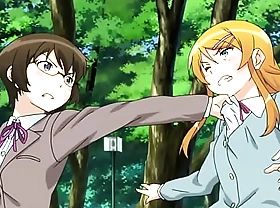 Kirino vs Manami se agarran a golpes (Anime Oreimo)